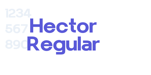 Hector Regular font free