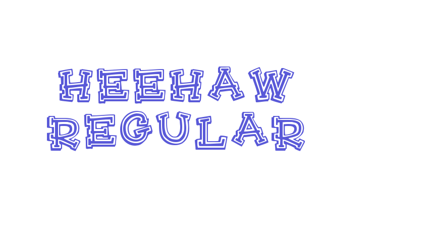 HeeHaw Regular Font Download