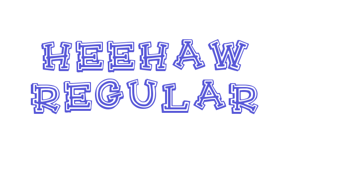 HeeHaw Regular Font Download