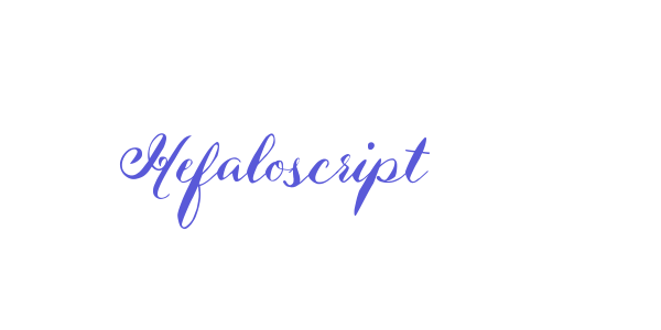 Hefaloscript font free