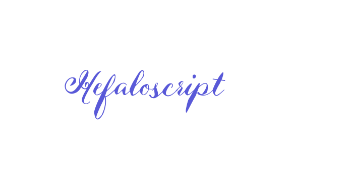 Hefaloscript Font Download