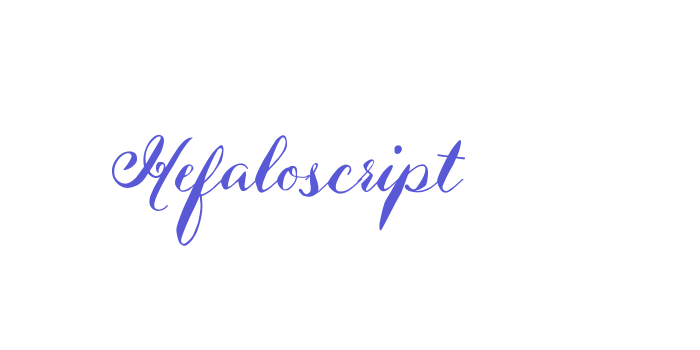 Hefaloscript Font