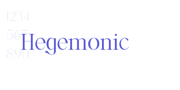 Hegemonic font free