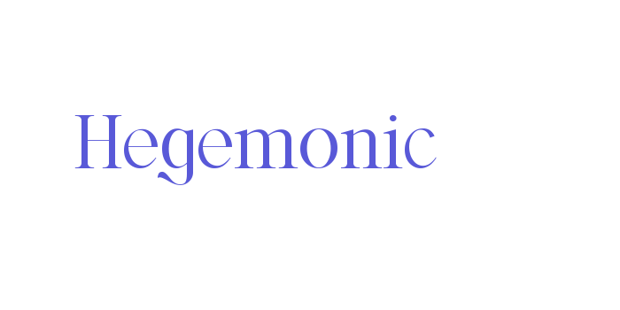 Hegemonic Font Download