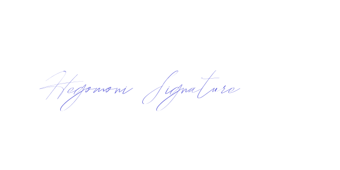 Hegomoni Signature Font Download