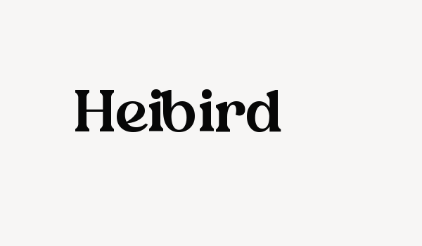 Heibird Font