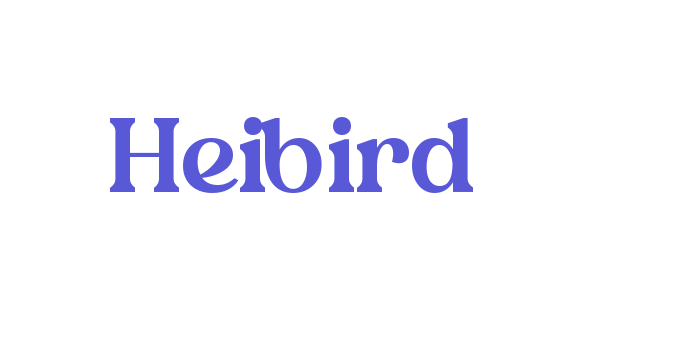 Heibird Font