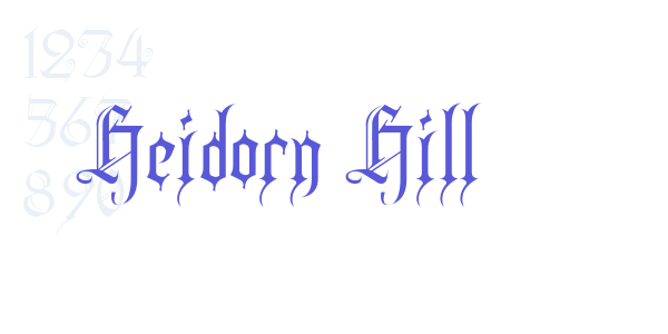 Heidorn Hill font free