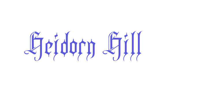 Heidorn Hill Font Download