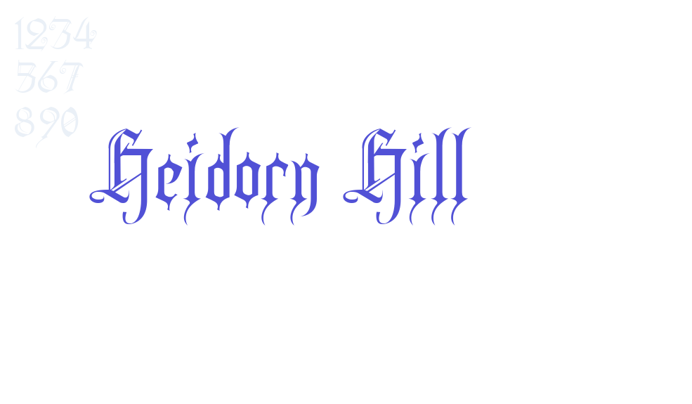 Heidorn Hill-font-download