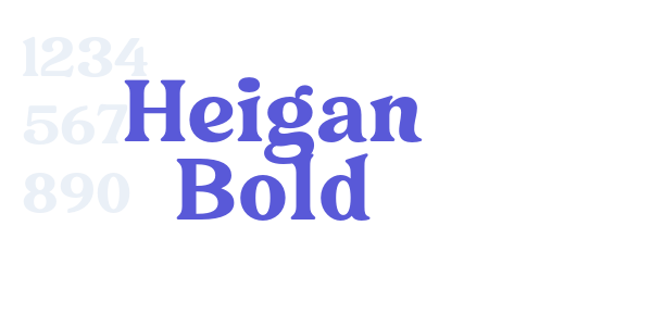 Heigan Bold font