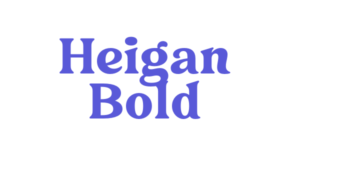 Heigan Bold Font