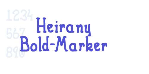 Heirany Bold-Marker-font-download