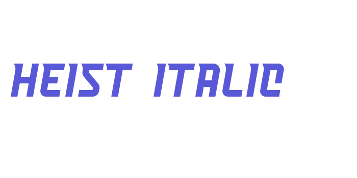 Heist Italic Font Download