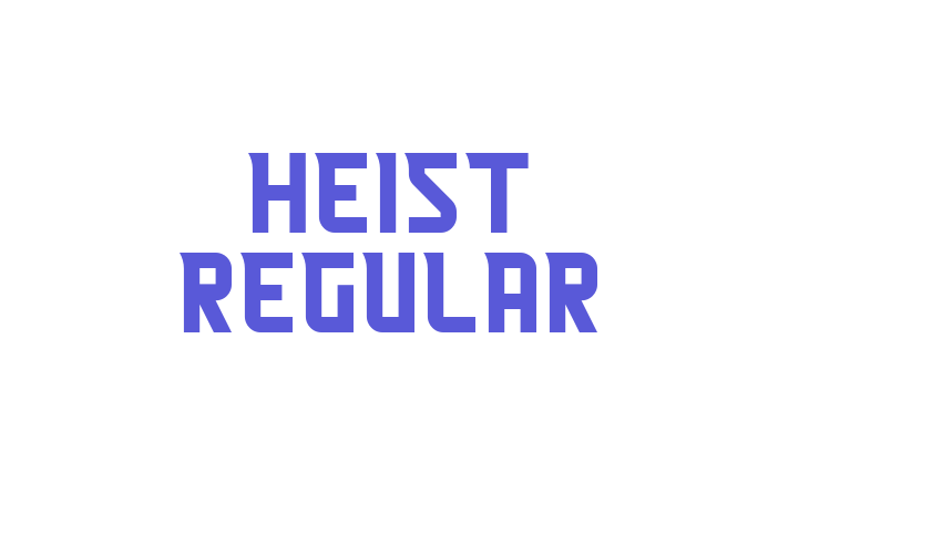 Heist Regular Font Download