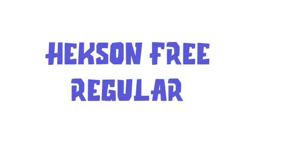 Hekson Free Regular font free