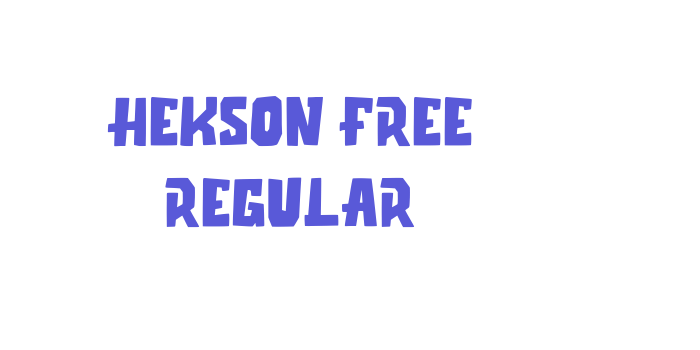 Hekson Free Regular Font Download