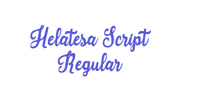 Helatesa Script Regular Font Download