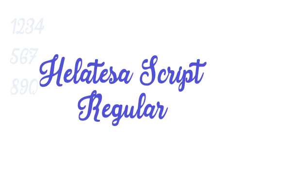 Helatesa Script Regular