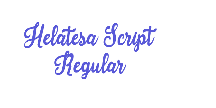 Helatesa Script Regular Font