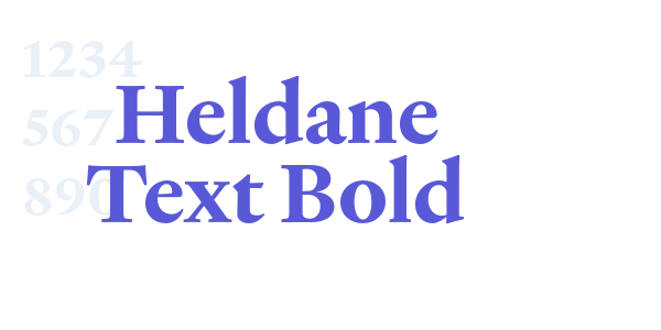 Heldane Text Bold font free