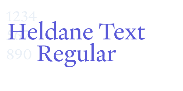 Heldane Text Regular font free