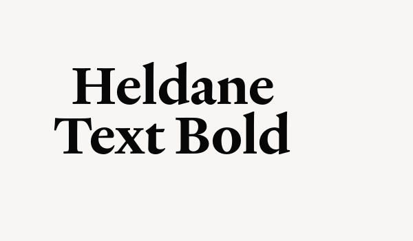 Heldane Text Bold Font