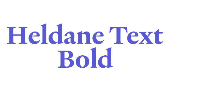 Heldane Text Bold Font Download