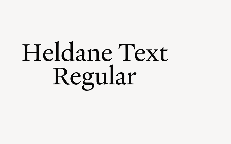 Heldane Text Regular Font