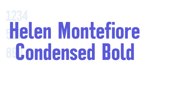 Helen Montefiore Condensed Bold font free