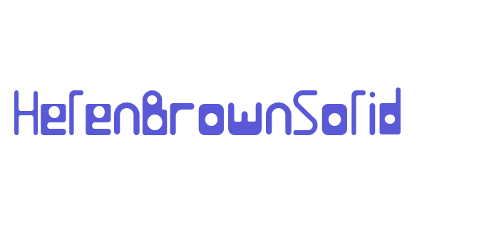 HelenBrownSolid Font Download