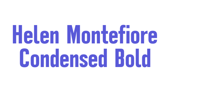 Helen Montefiore Condensed Bold Font Download