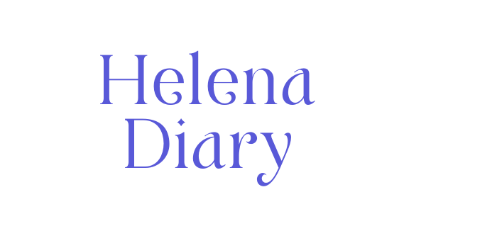 Helena Diary Font