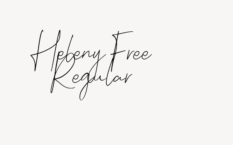 Heleny Free Regular Font