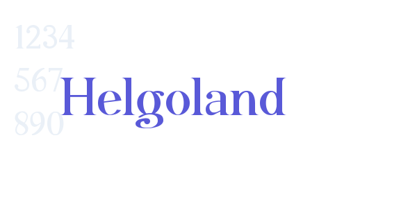 Helgoland font free