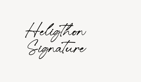 Heligthon Signature Font