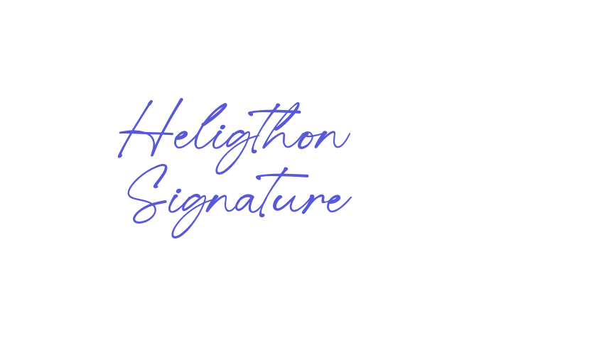 Heligthon Signature Font Download