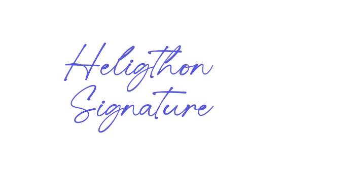 Heligthon Signature Font Download