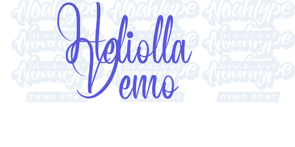 Heliolla Demo font free