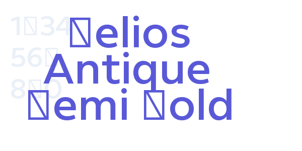 Helios Antique Semi Bold font free