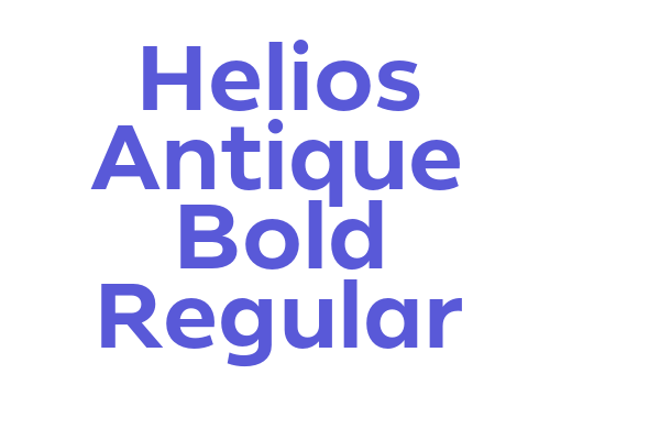 Helios Antique Bold Regular Font