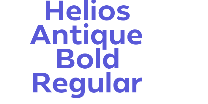 Download Helios Antique Bold Regular Font