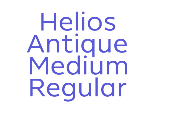 Helios Antique Medium Regular Font