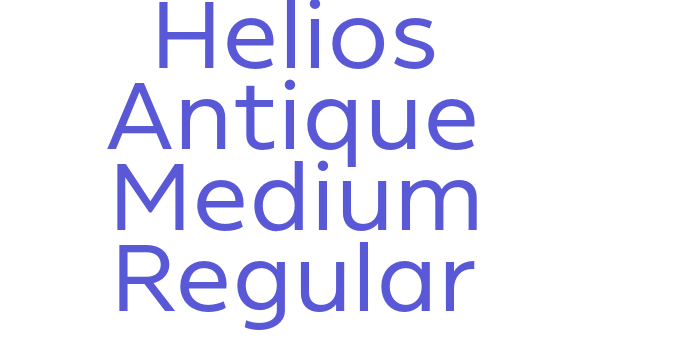 Download Helios Antique Medium Regular Font