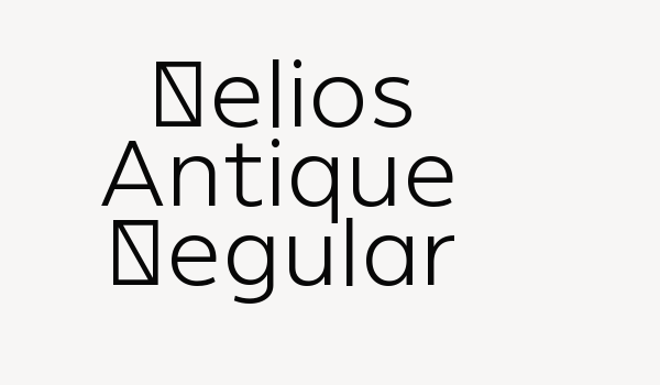 Helios Antique Regular Font