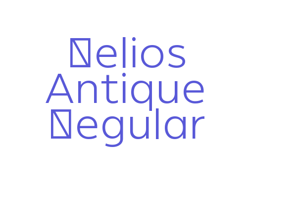 Helios Antique Regular Font