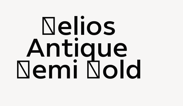 Helios Antique Semi Bold Font