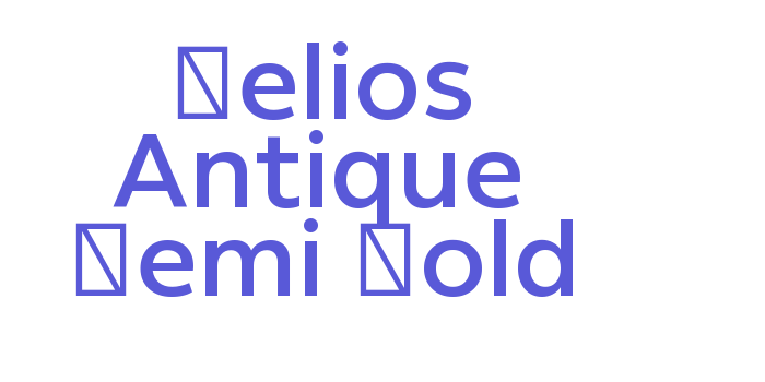 Helios Antique Semi Bold Font Download