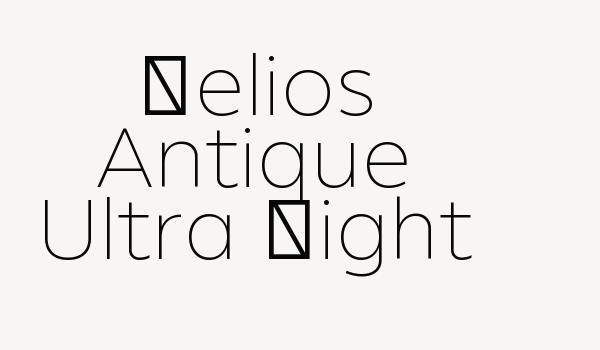 Helios Antique Ultra Light Font