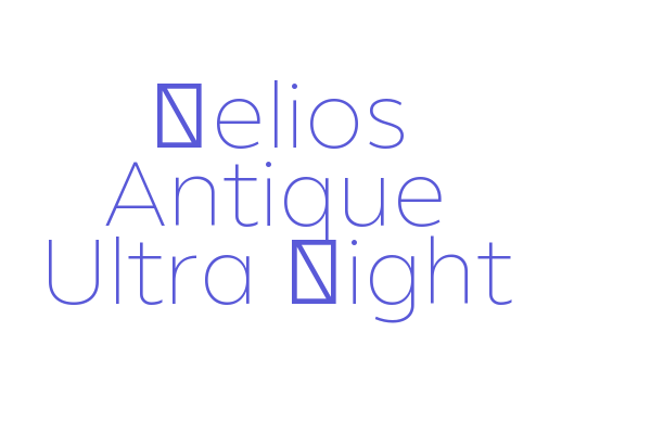 Helios Antique Ultra Light Font